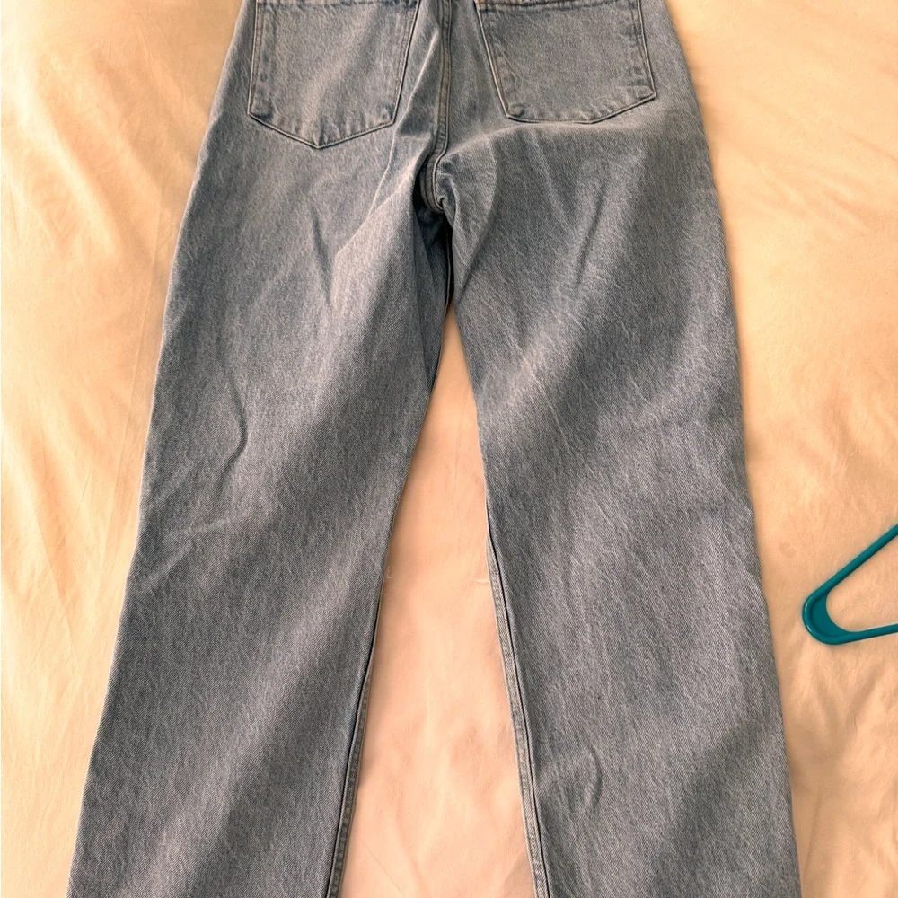 Mango Straight Leg High Waist Denim - Picture 9 of 9